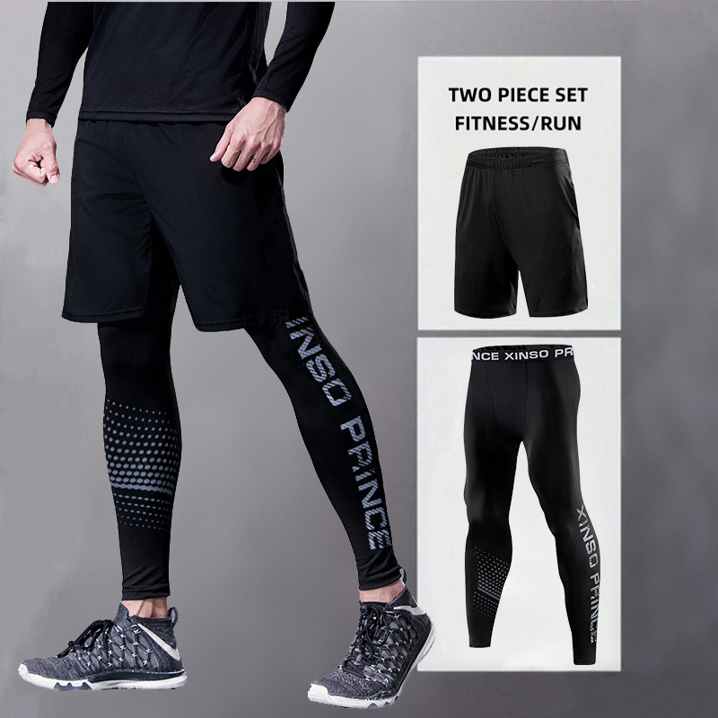 Men's Sports Running Trousers  - Compression Long Pant ulasan dan harga