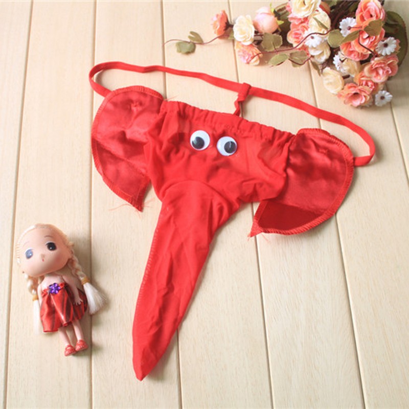 Men's Sexy Elephant Thong Unde - Trunk Breathable Men ulasan dan harga