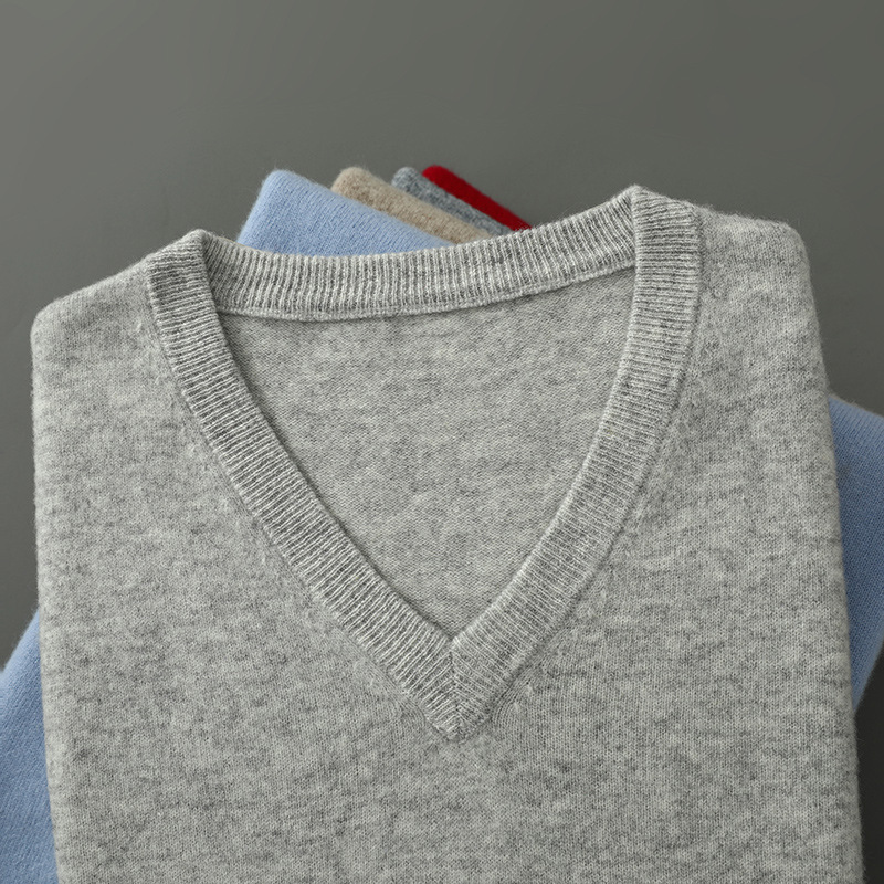 Men Cashmere Pullover V-Neck S - Thermal Long John ulasan dan harga