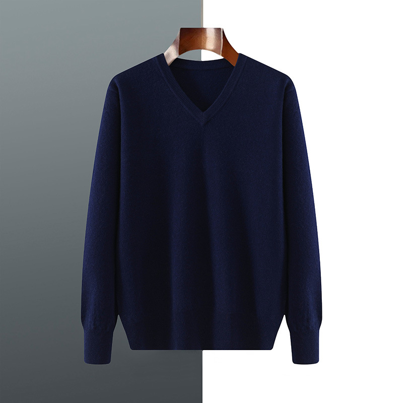 Men Cashmere Pullover V-Neck S - Thermal Long John ulasan dan harga